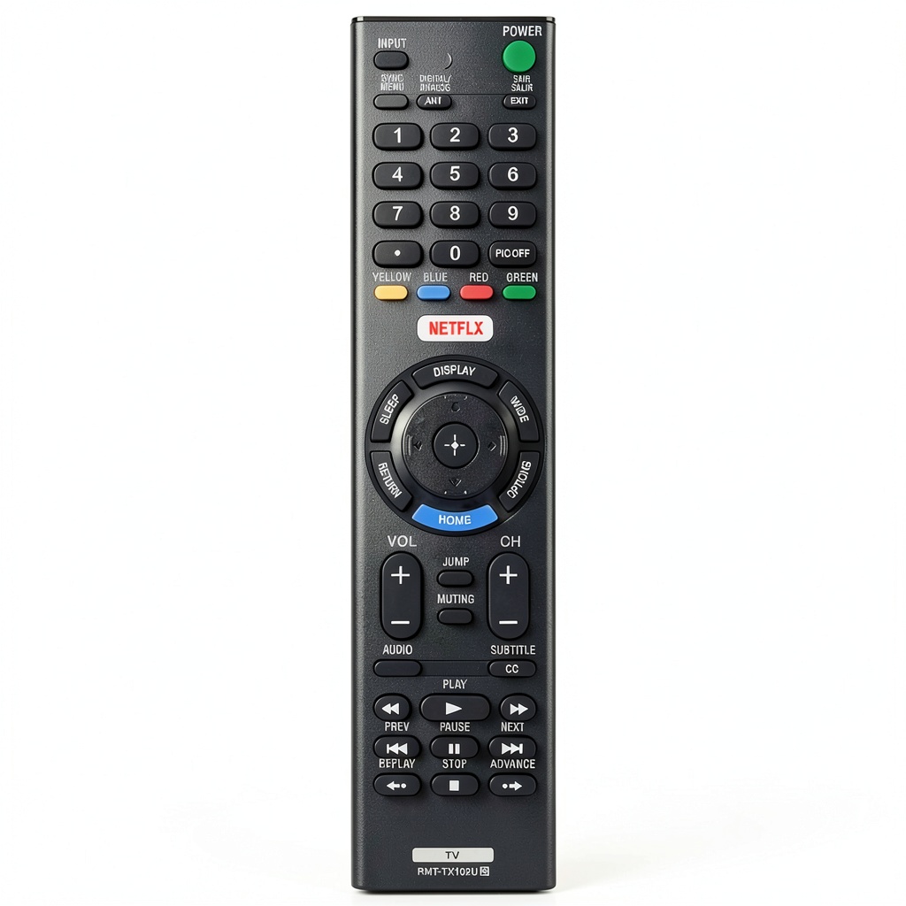 Sony Bravia replacement remote control in use with a TV