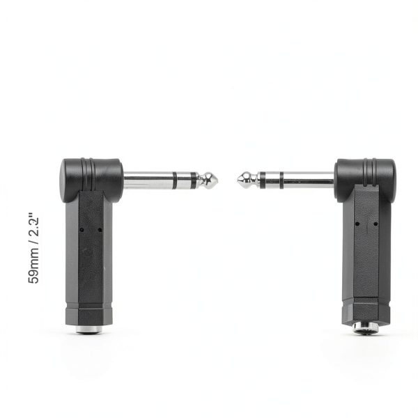 Pavo 6.35mm TRS Audio Adapter Gold Nickel Stereo Connector-1