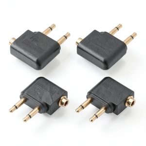 Stereo Audio Adapter Gold Plated Copper Connector 4 Pack-0