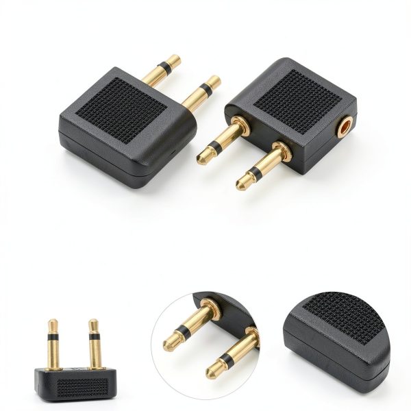 Stereo Audio Adapter Zinc Alloy Gold Plated Connector-2