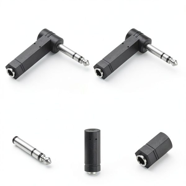 Pavo 6.35mm TRS Audio Adapter Gold Nickel Stereo Connector-2