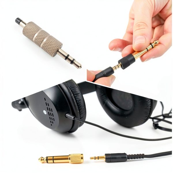 Pavo 3.5mm Stereo Audio Adapter Silver Zinc Alloy-4