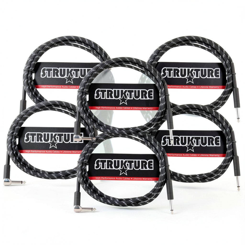 STRUKTURE Instrument Cable connected to a guitar amplifier