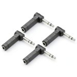 Pavo 6.35mm TRS Audio Adapter Gold Nickel Stereo Connector-0