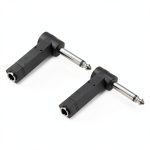 Pavo 6.35mm TS Audio Adapter Gold Nickel-Plated Connector-0