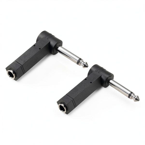 Pavo 6.35mm TS Audio Adapter Gold Nickel-Plated Connector-0