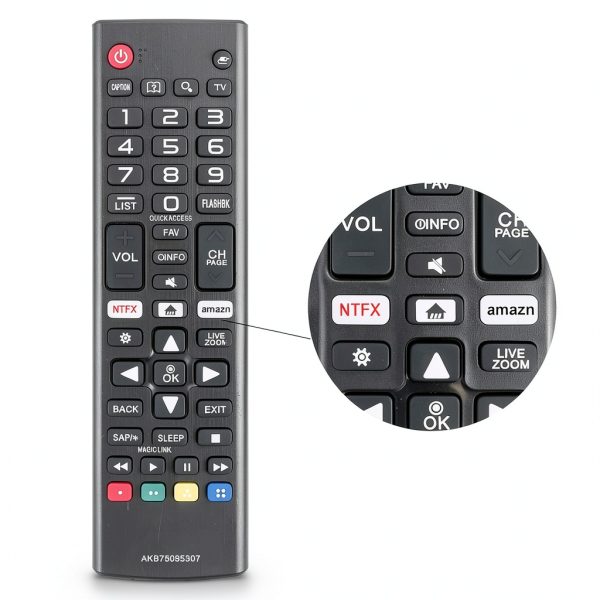 LG TV Remote Control Replacement Infrared Media Compatible-0