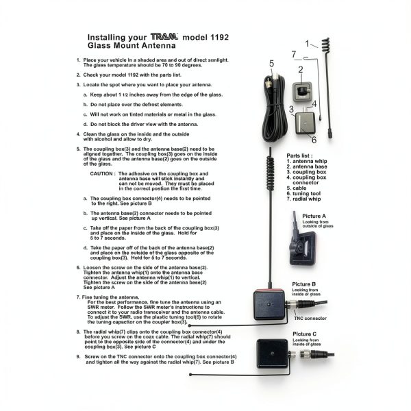 Tram Dual-Band Amateur Radio Antenna Kit-12
