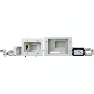 Flat Panel TV Cable Organizer Kit DataComm Rotating Flat Head-0