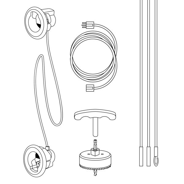 CableMaster DIY Wall Pass‑Through Kit for TV – 30 Minute Install-6