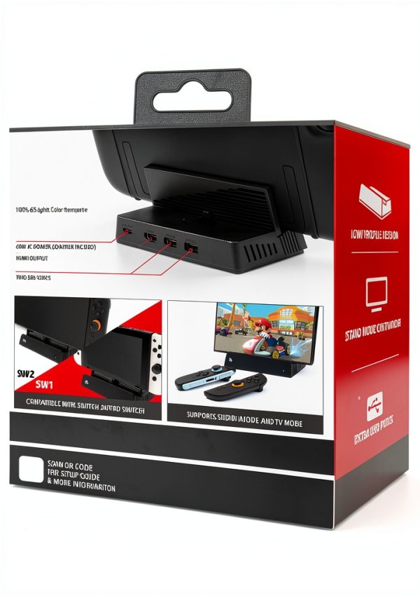 Next 4K TV Dock Kit for Nintendo Switch 2 and Switch Compact Travel-11