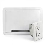 Sanus 9-in TV Media In-Wall Box with Power Kit – Mounting Solution-0