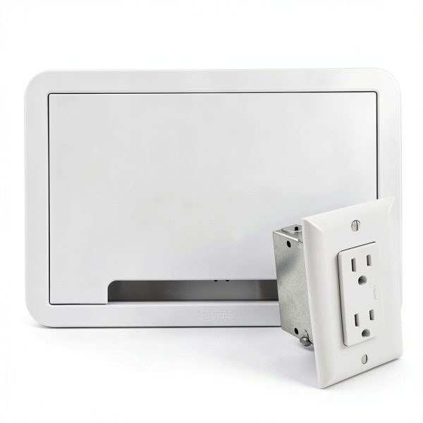 Sanus 9-in TV Media In-Wall Box with Power Kit – Mounting Solution-0