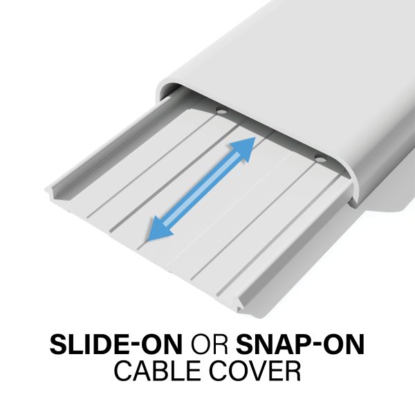 Cable Management Channel 30in Paintable Peel and Stick by HomeFit-4