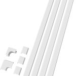 Cable Concealer HomePro High Capacity On Wall Cord Cover Kit-0