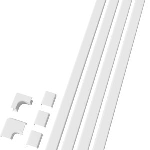 Cable Concealer HomePro High Capacity On Wall Cord Cover Kit-0