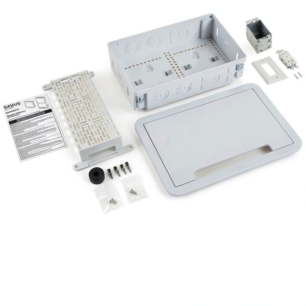 Sanus 9-in TV Media In-Wall Box with Power Kit – Mounting Solution-11