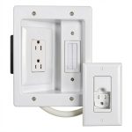 Sanus In-Wall TV Power & Cable Management Kit 6ft Pre‑Wired Cord-0