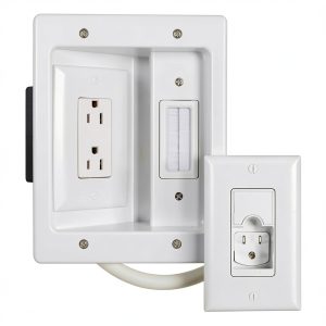 Sanus In-Wall TV Power & Cable Management Kit 6ft Pre‑Wired Cord-0