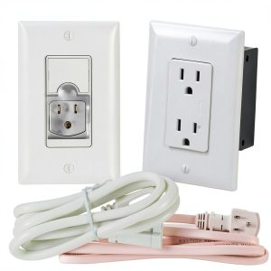 Legrand Dual Purpose Enclosure Power Kit with Prewired 15A Outlet-0
