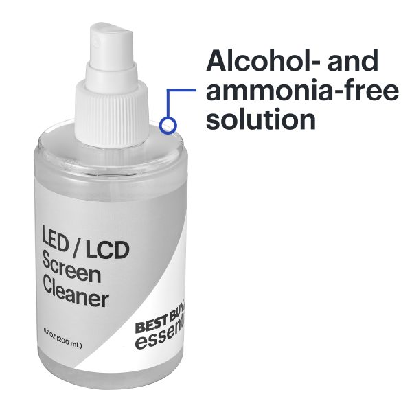 LCD Screen Cleaning Kit Best Buy Essentials 6.7oz Solution-6