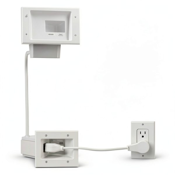 Flat Panel TV Cable Organizer Kit DataComm Rotating Flat Head-1