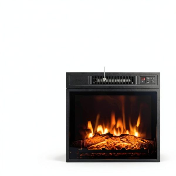 Fireplace TV Stand HomeLux 2-in-1 Media Console with Storage-8
