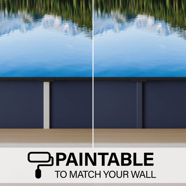 Cable Concealer HomePro High Capacity On Wall Cord Cover Kit-6