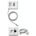 Datacomm Flat Panel TV Cable Organizer Kit with Power Solution-0
