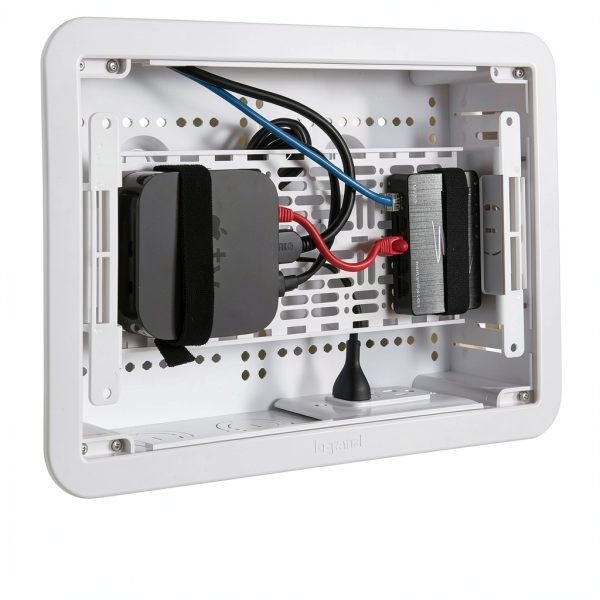 Sanus 9-in TV Media In-Wall Box with Power Kit – Mounting Solution-7