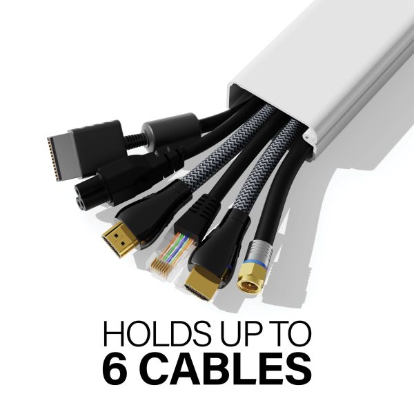 Cable Concealer HomePro High Capacity On Wall Cord Cover Kit-2