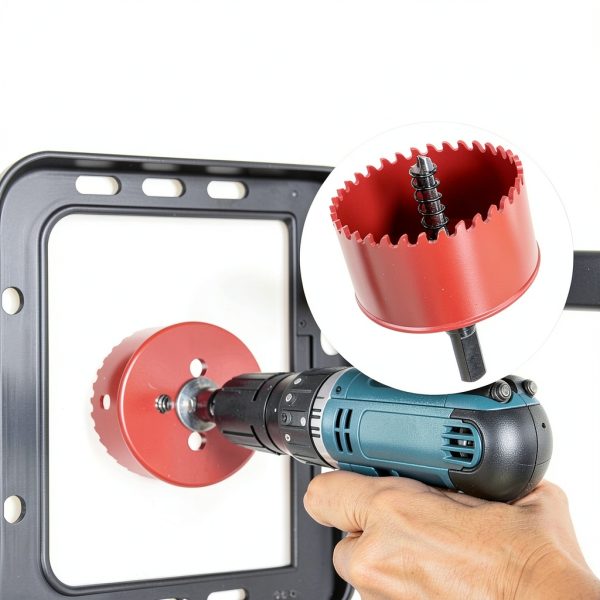 Low Voltage Wall Plate Fosmon Silicone Grommet 4 Pack with Hole Saw-7